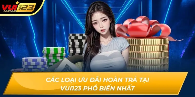 Các loại ưu đãi hoàn trả tại Vui123 phổ biến nhất